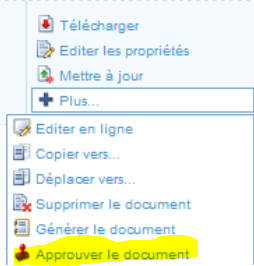 Approuver le document