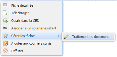 Accès à la gestion du traitement